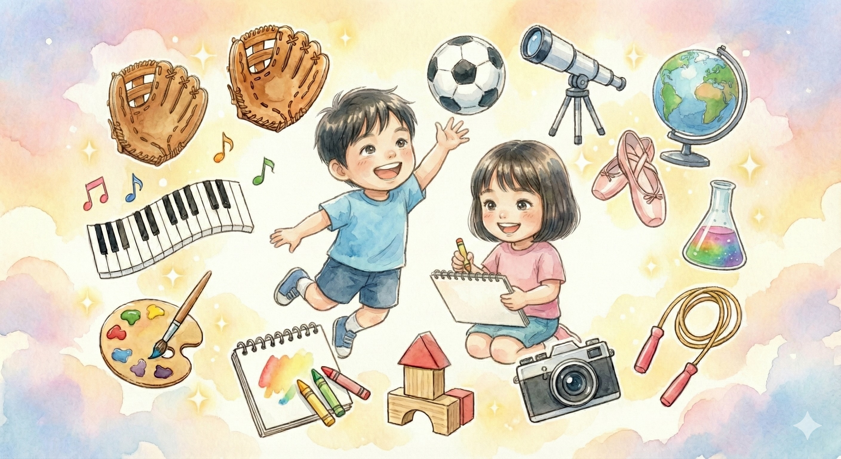 習い事診断イラスト